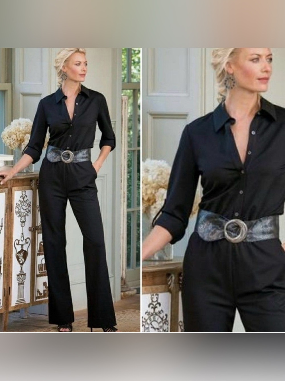 Soft Surroundings Weekend Ponte Knit Jumpsuit